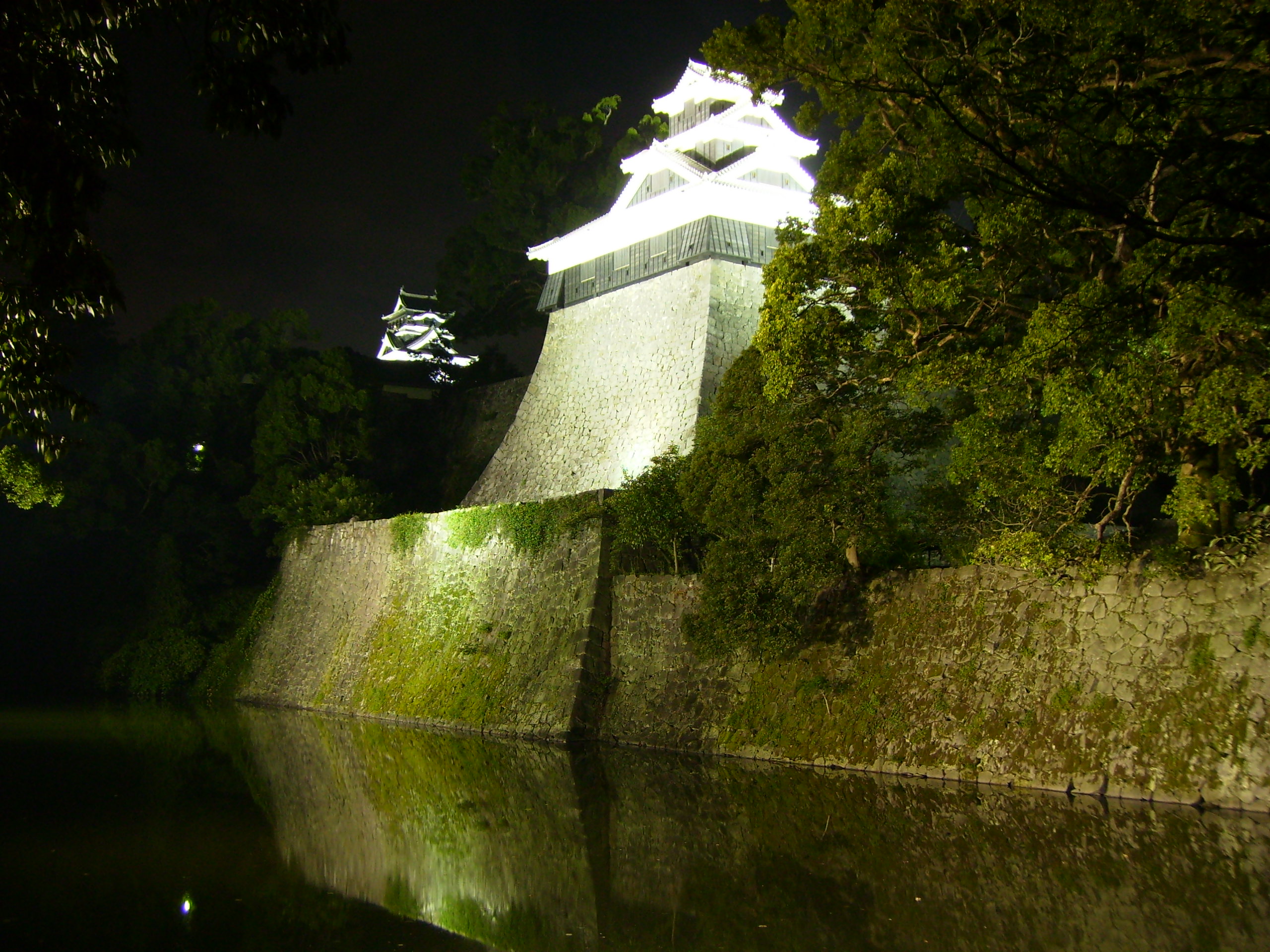熊本城ライトアップ夜景